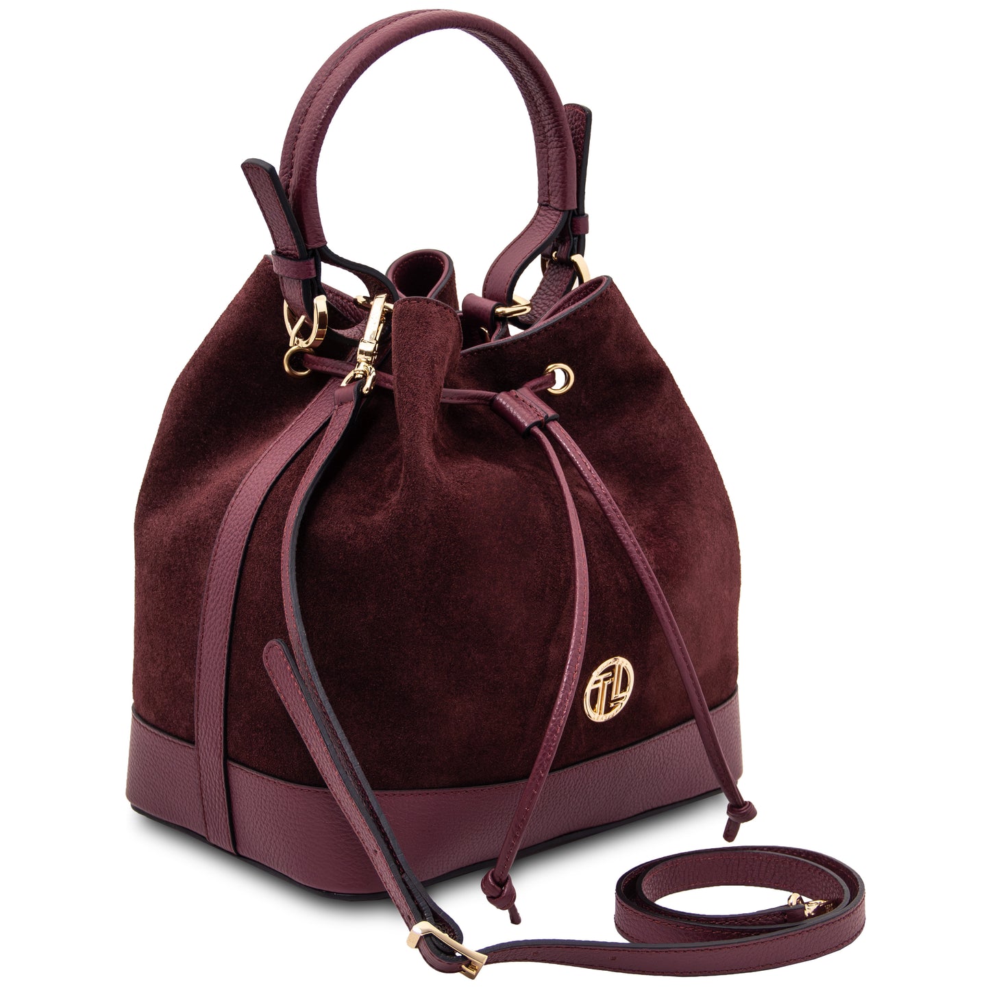 Minerva Leather Bucket Bag