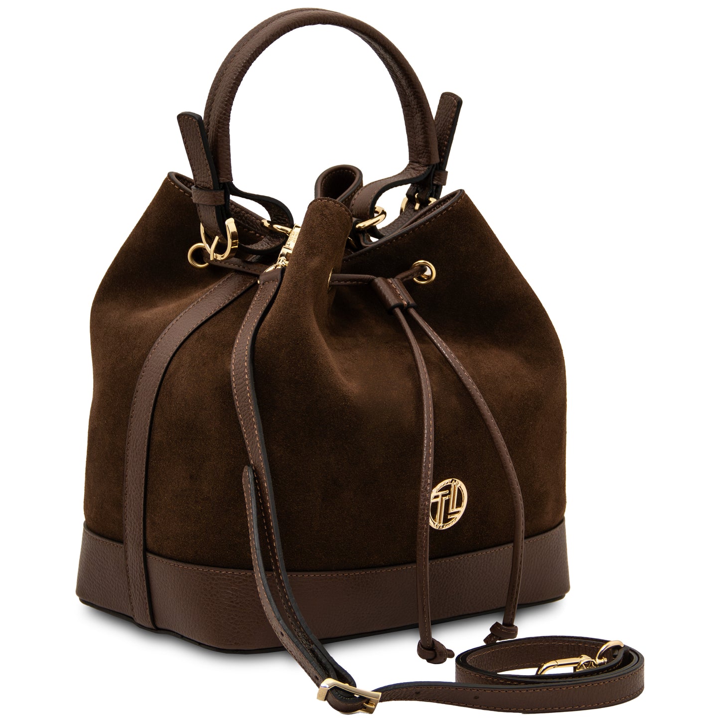 Minerva Leather Bucket Bag