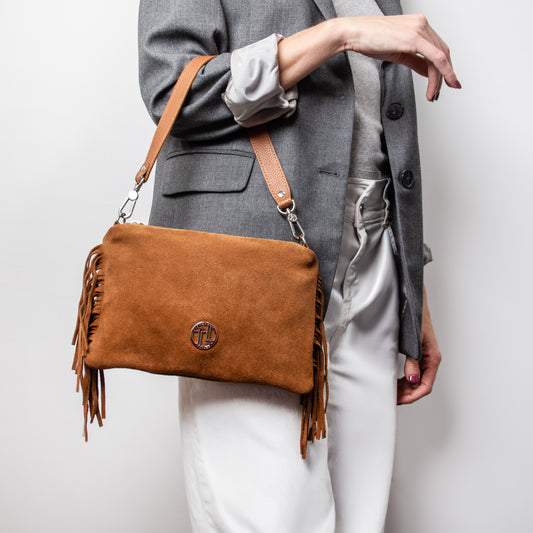 Nomad Suede Fringe Crossbody