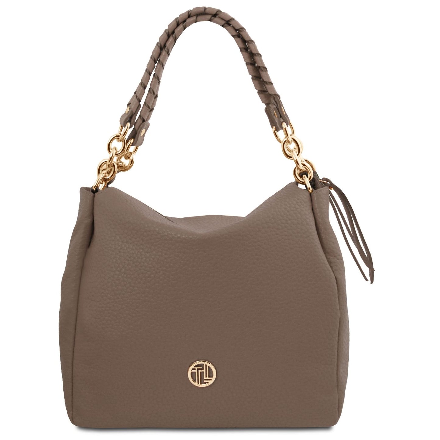 Amy Soft Leather Tote Bag Dark Taupe by Montipi Australia
