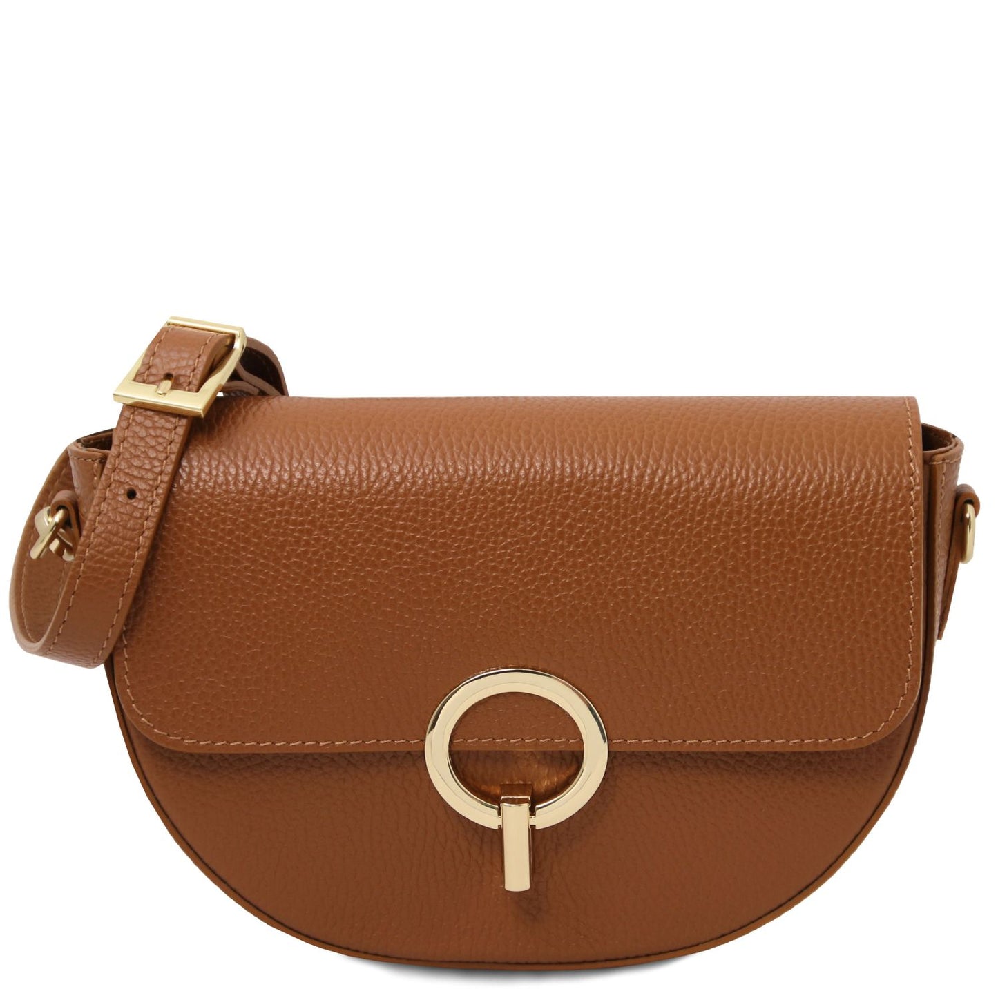 Elegant and chic luxury designer bag Astrea Leather Crossbody Bag in Cognac brown by Montipi Australia