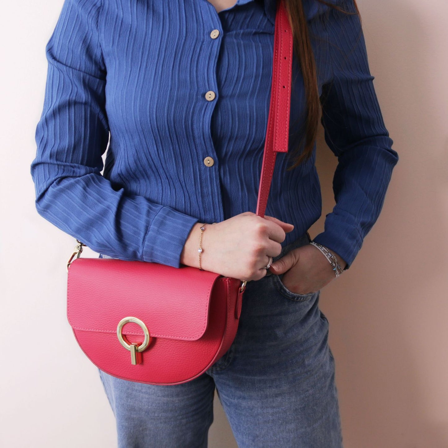 Astrea Leather Crossbody Bag