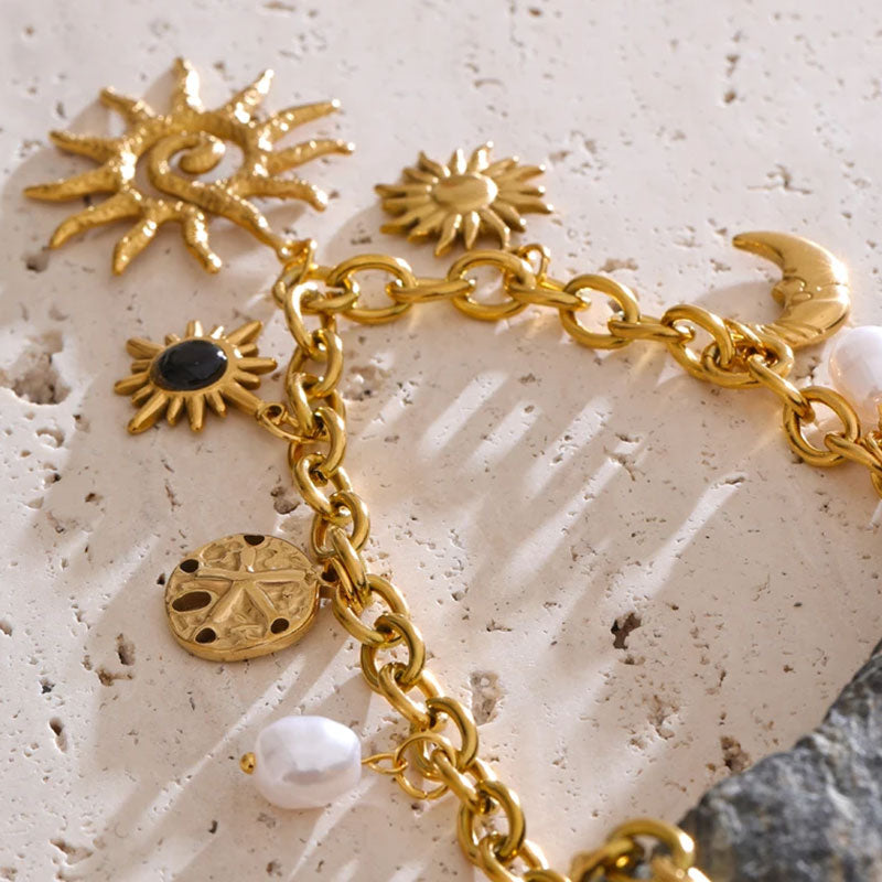 Aurea Sun Charm Necklace
