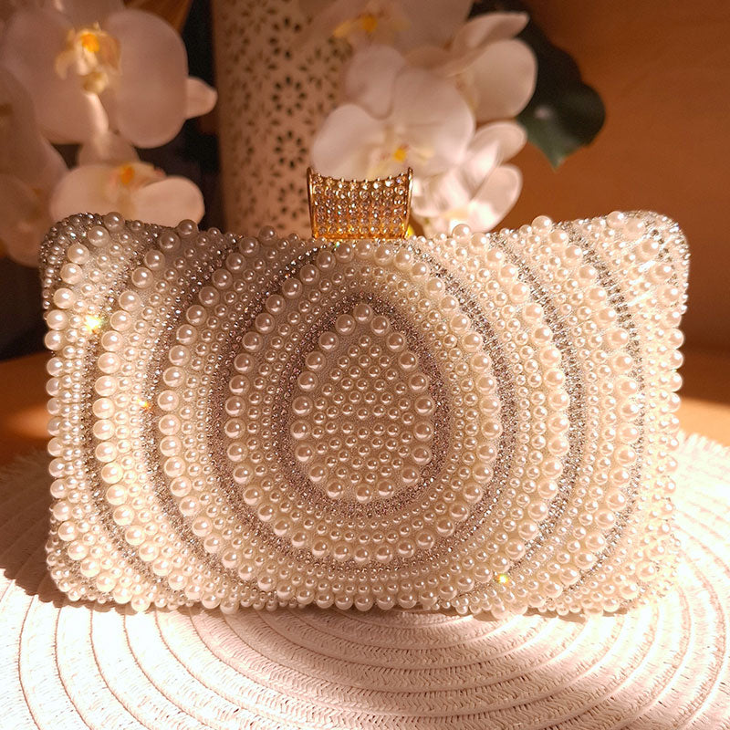 Aurora Pearl Luxe Clutch