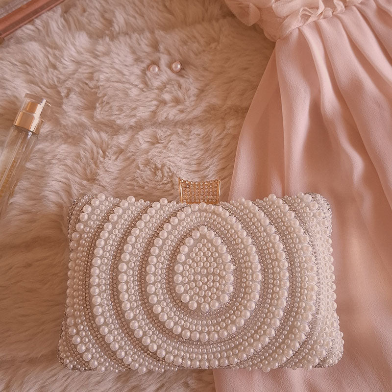 Aurora Pearl Luxe Clutch