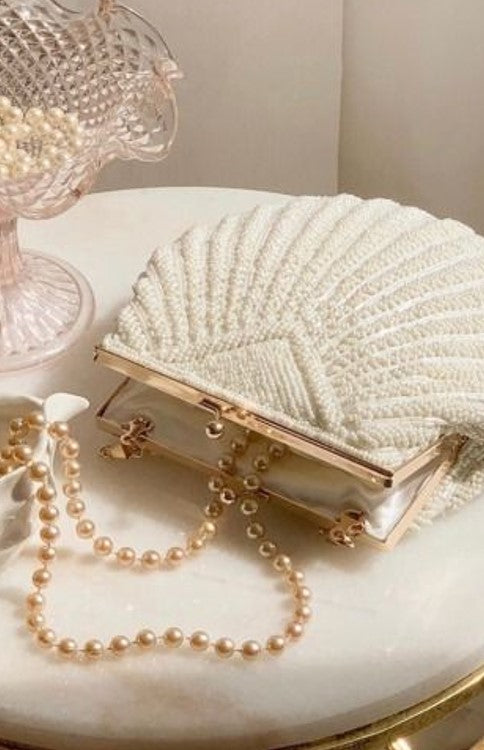 Beaded Shell Bahamas Clutch Bag Montipi