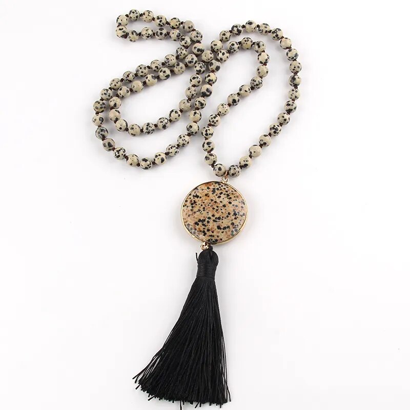 Boho Chic Stone Beaded Necklace Montipi