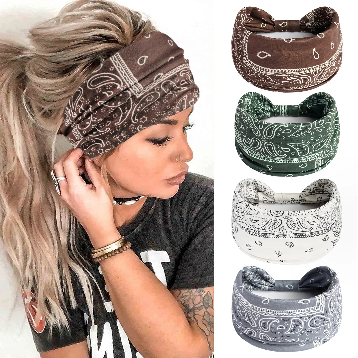 Boho Spring Bandana Headband Montipi