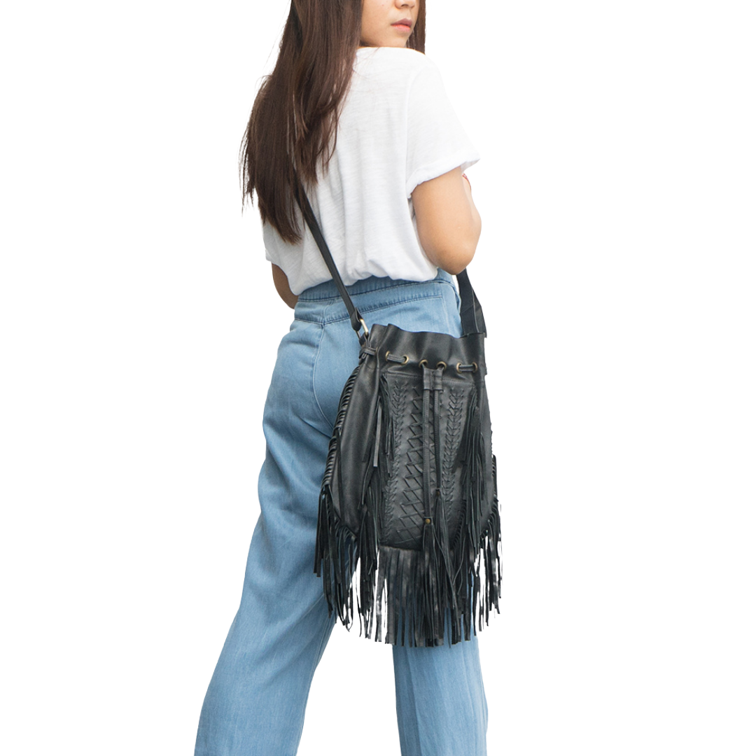 Boho Tribe Fringe Crossbody Bag Montipi