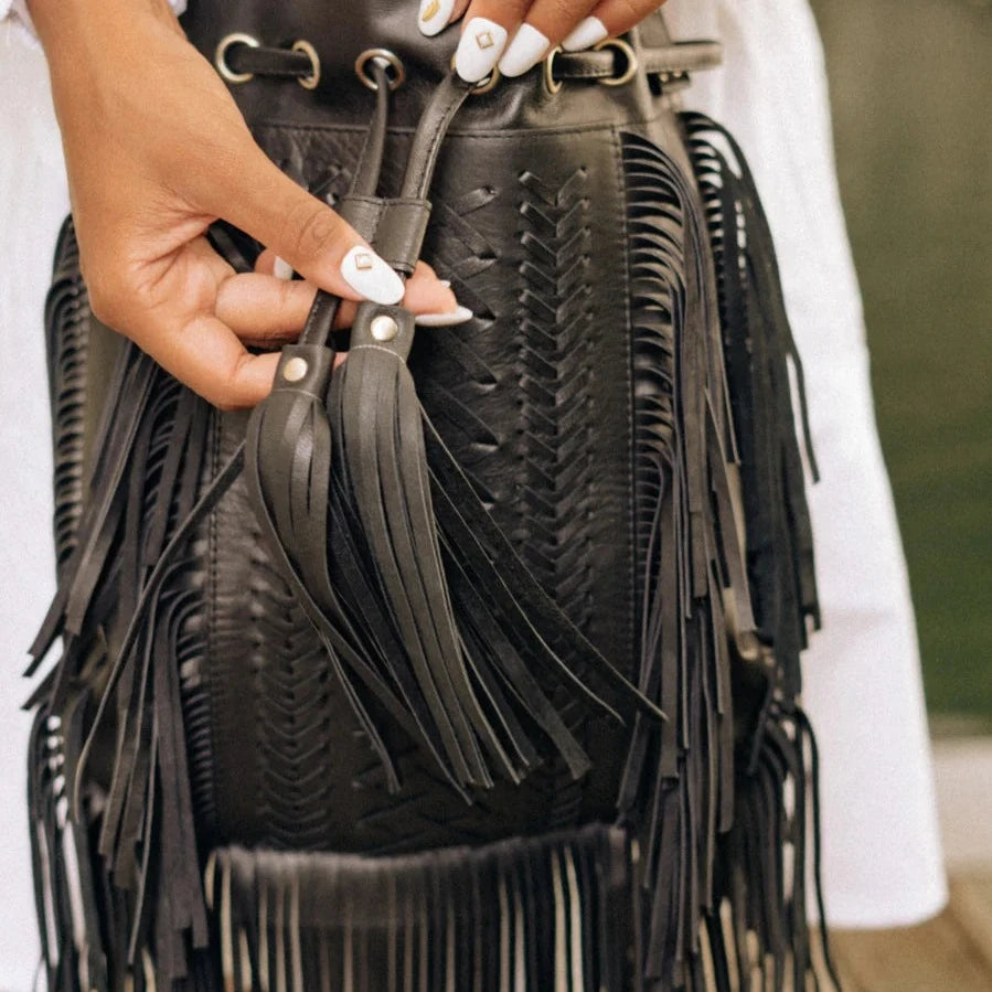 Boho Tribe Fringe Crossbody Bag Montipi