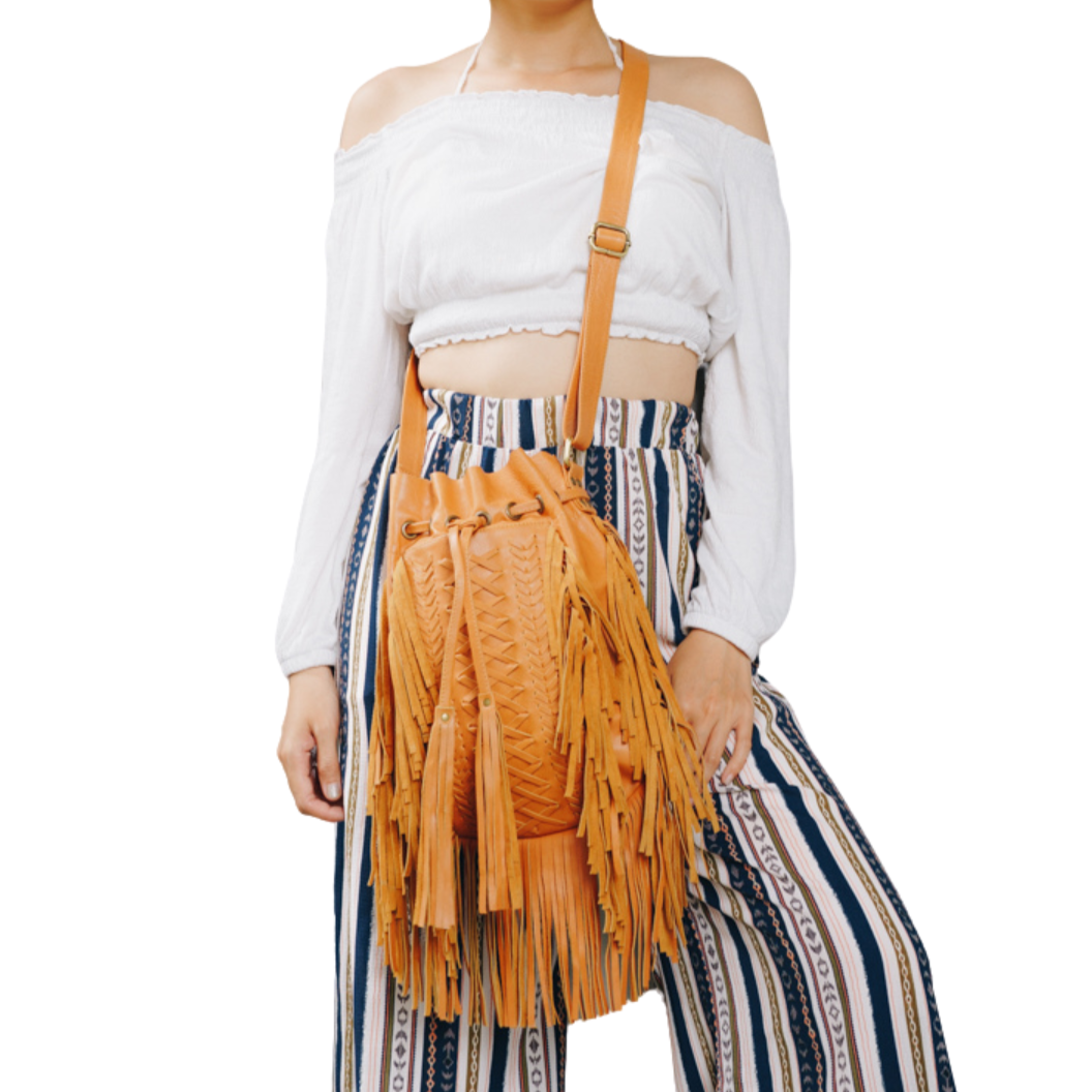 Boho Tribe Fringe Crossbody Bag Montipi