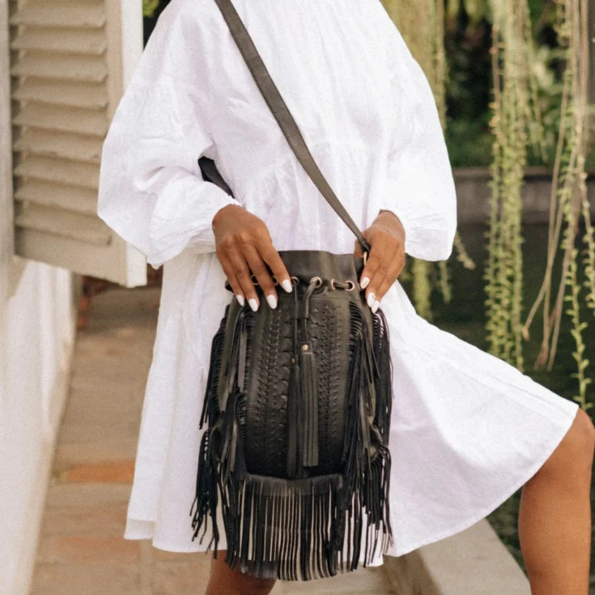 Boho Tribe Fringe Crossbody Bag Montipi