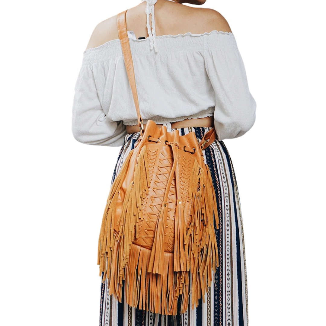 Boho Tribe Fringe Crossbody Bag Montipi