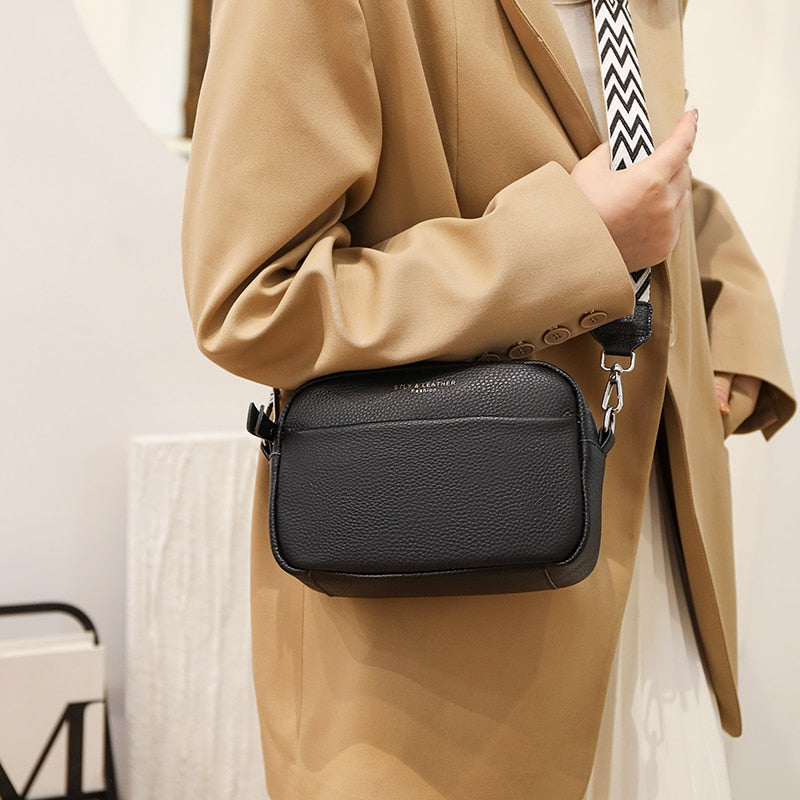 Casual Chic Leather Crossbody Bag Montipi