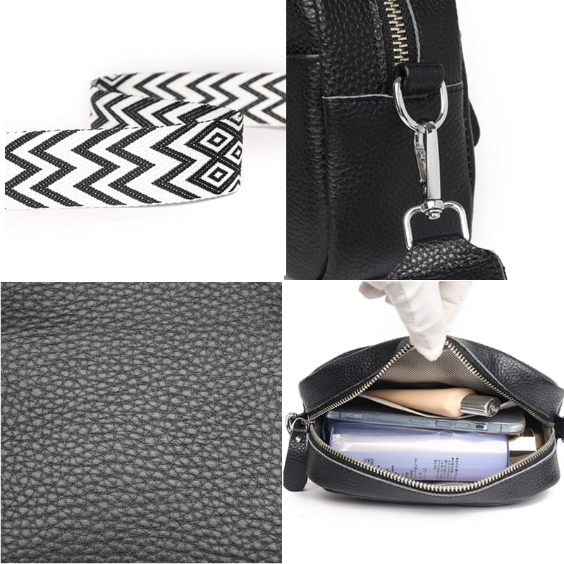 Casual Chic Leather Crossbody Bag Montipi