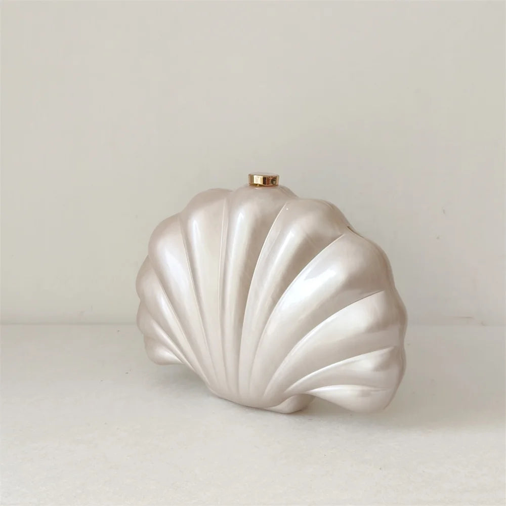 Chic Summer Shell shape clutch Mermaid Pearl Shell Clutch Bag by Montipi Australia