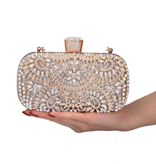 Diamond Floral Evening Clutch Bag Montipi