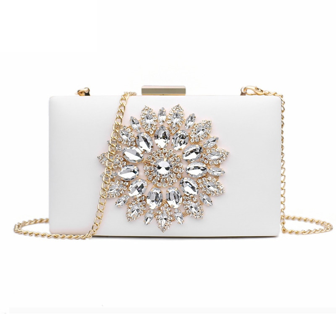 Diamond White Clutch Bag Montipi