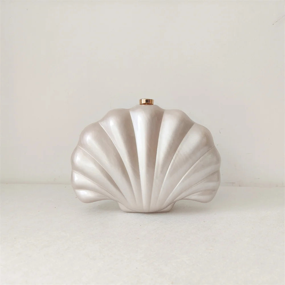 Elegant Mermaid Pearl Shell Clutch Bag by Montipi Australia