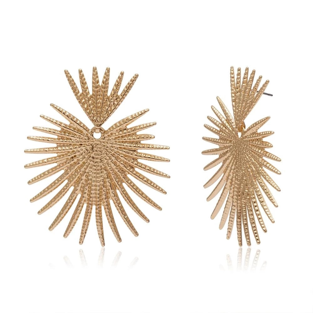 Exotic Palm Designer Statement Earrings Montipi