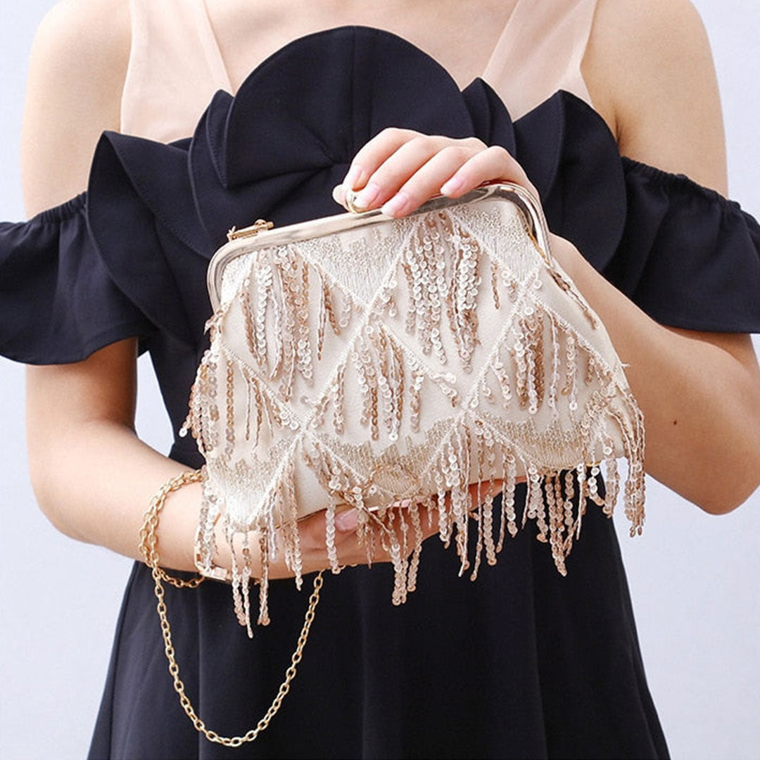 Gatsby Vintage Sequin Clutch Bag Montipi