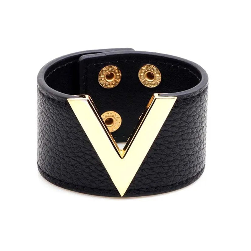 Viera Leather Cuff Bracelet