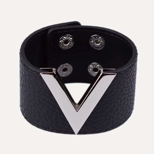 Viera Leather Cuff Bracelet