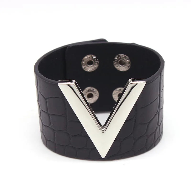 Viera Leather Cuff Bracelet