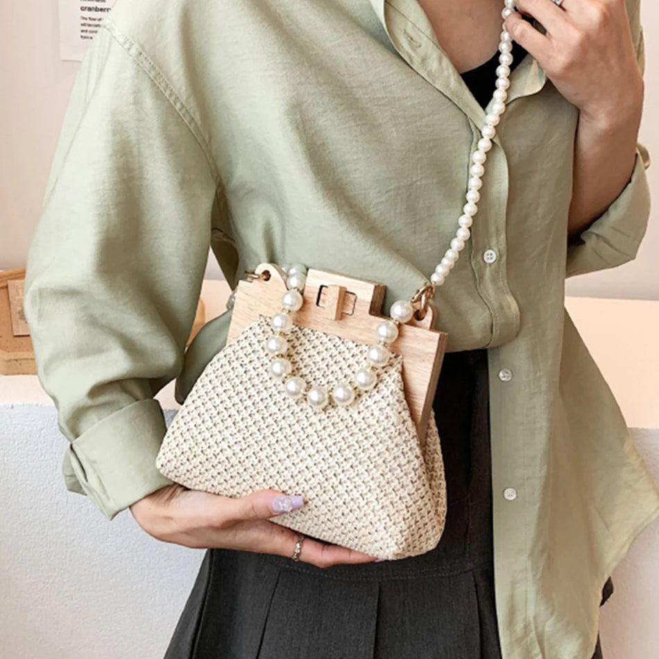 Island Boho Mini Pearl Handbag Montipi