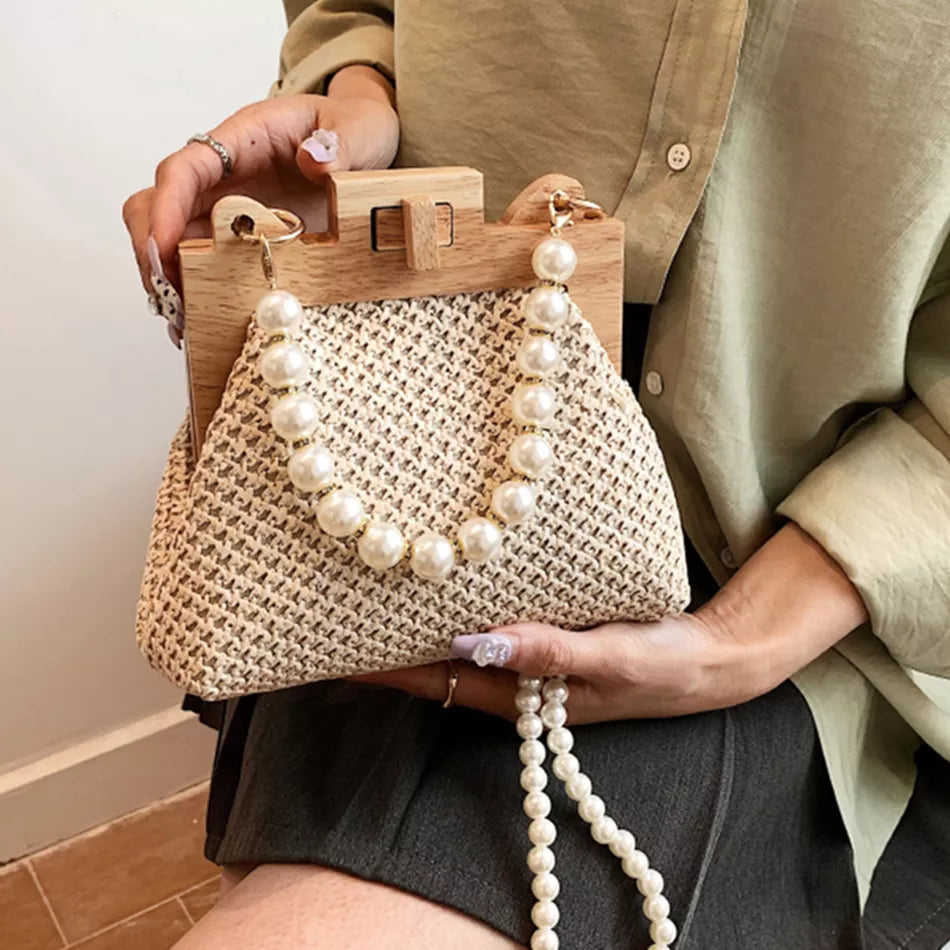 Island Boho Mini Pearl Handbag Montipi