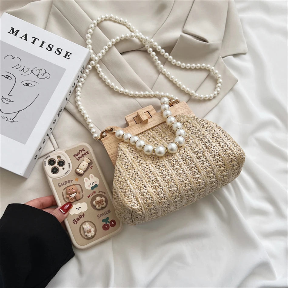 Island Boho Mini Pearl Handbag Montipi