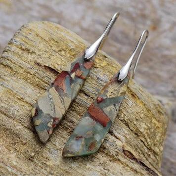 Jasper Elegance Stone Dangle Earrings
