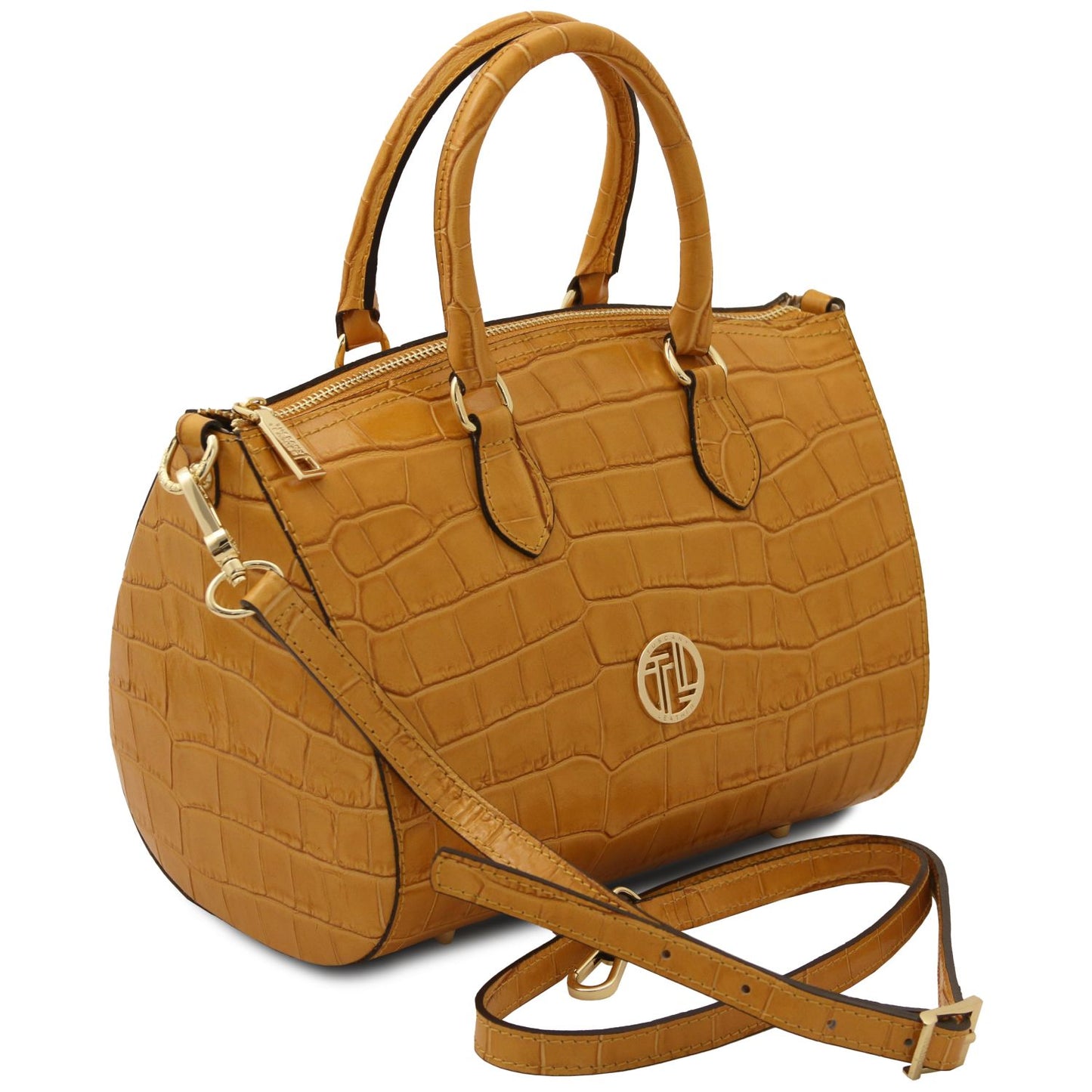 Layla Croc Edition Leather Bag