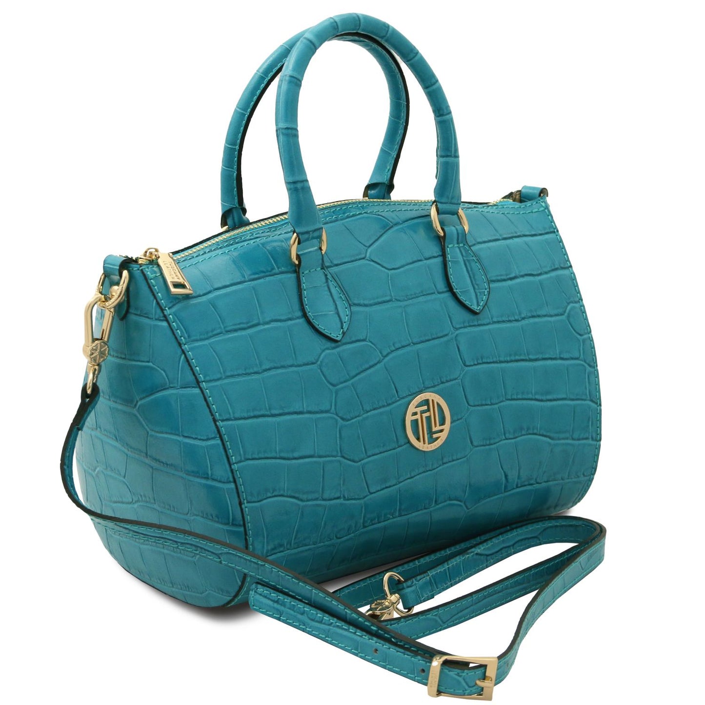Layla Croc Edition Leather Bag