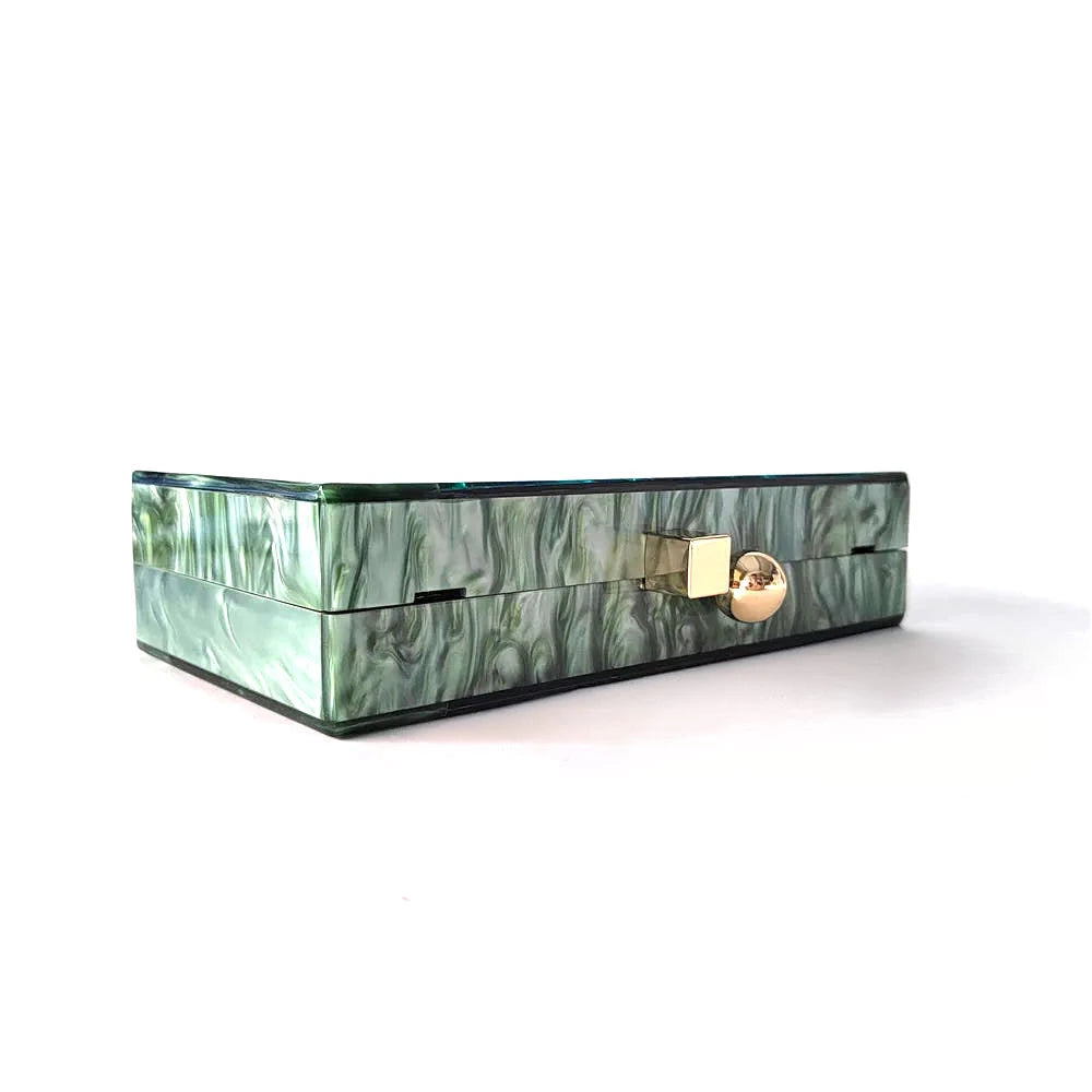 Luxury Resort Teal Acrylic Clutch Bag Montipi