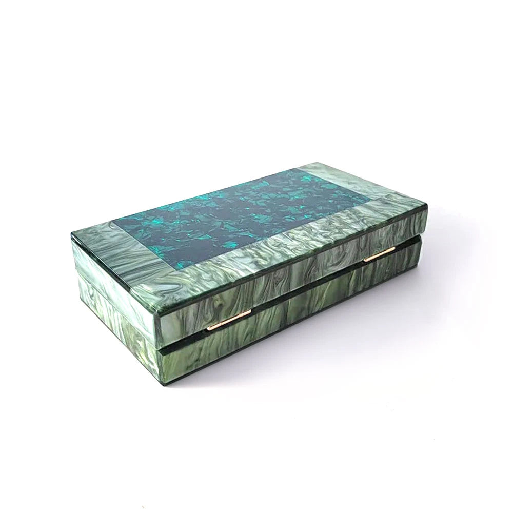 Luxury Resort Teal Acrylic Clutch Bag Montipi