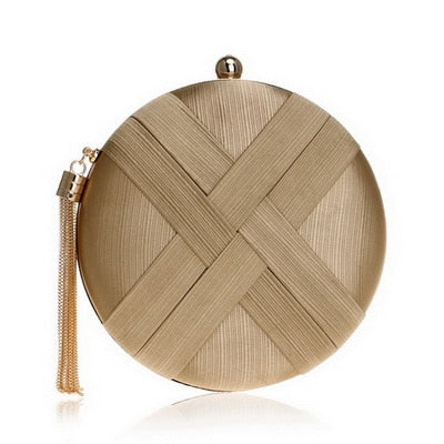 Luxury Vintage Chic Round Clutch Bag Montipi
