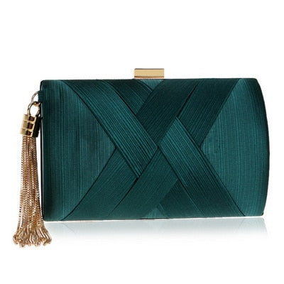 Luxury Vintage Chic Tassel Clutch Bag Montipi