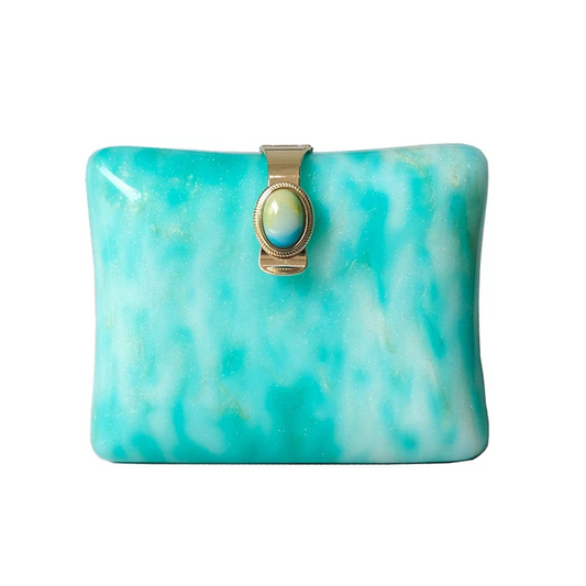 Mermaid Island Blue Clutch Bag Montipi