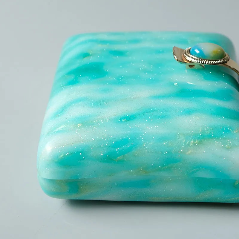 Mermaid Island Blue Clutch Bag Montipi