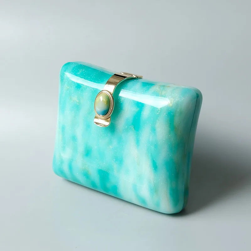 Mermaid Island Blue Clutch Bag Montipi