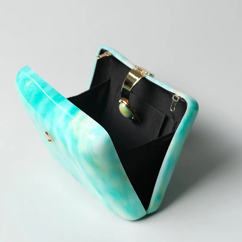 Mermaid Island Blue Clutch Bag Montipi