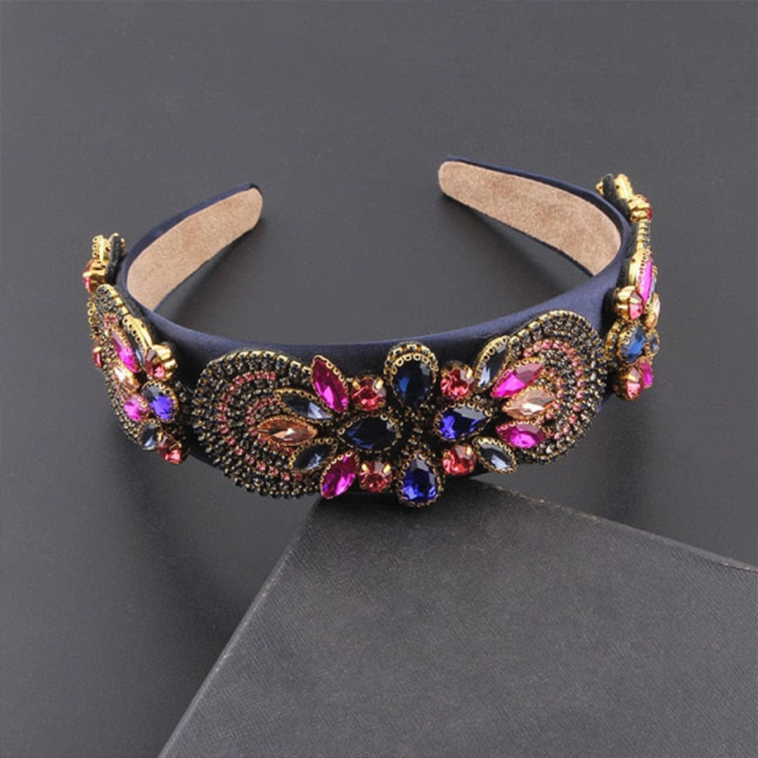 Minka Exuberant Eclectic Rhinestone Headband Montipi