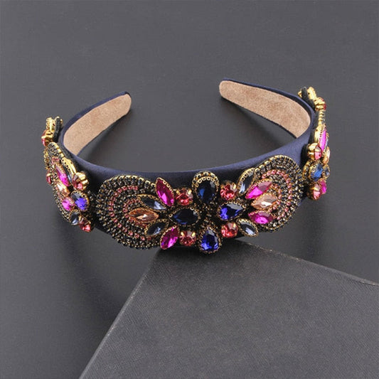 Minka Exuberant Eclectic Rhinestone Headband Montipi