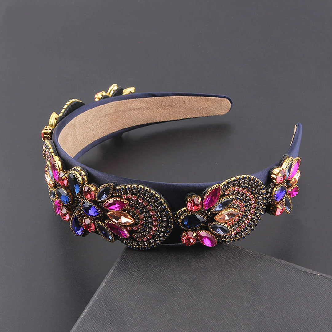 Minka Exuberant Eclectic Rhinestone Headband Montipi