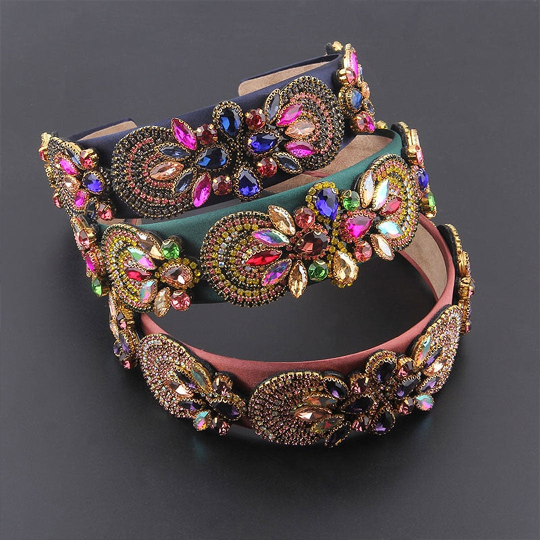 Minka Exuberant Eclectic Rhinestone Headband Montipi
