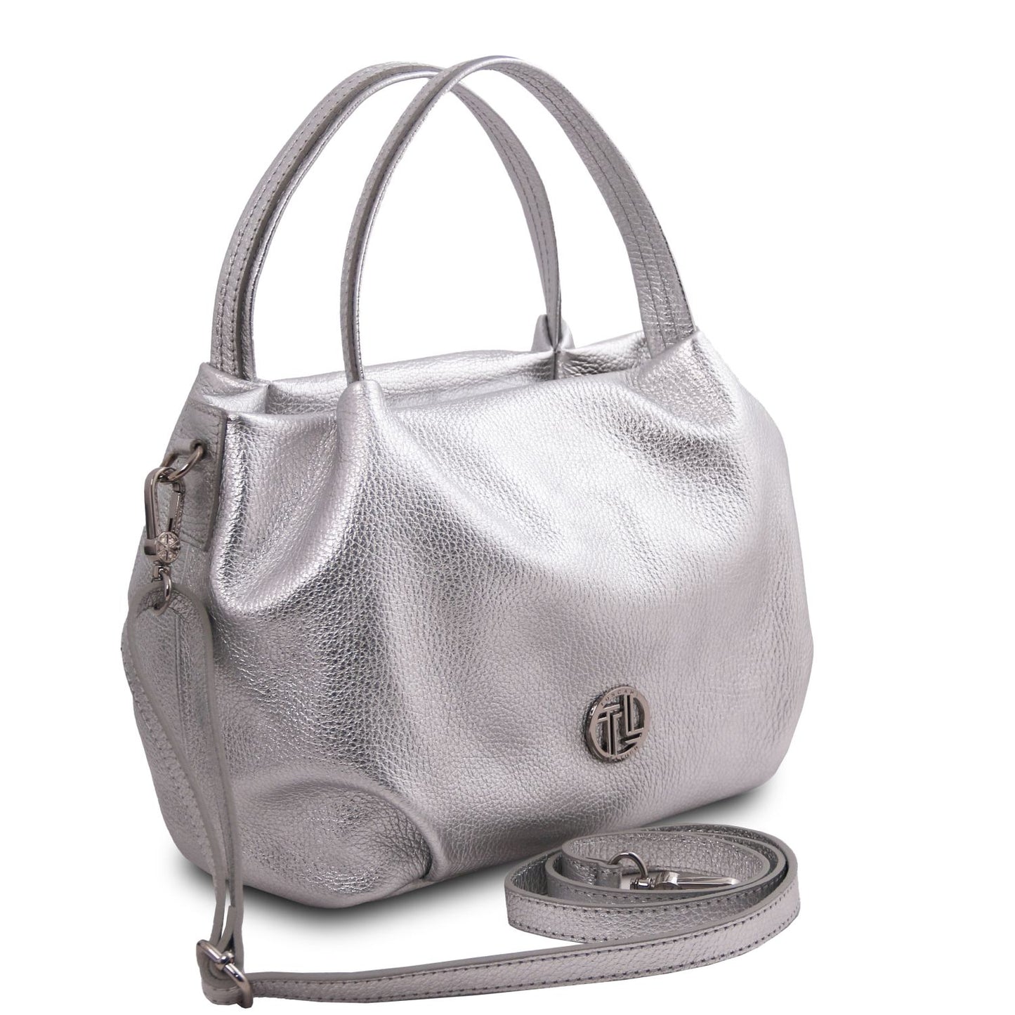 NORA Metallic Soft Leather Handbag Montipi