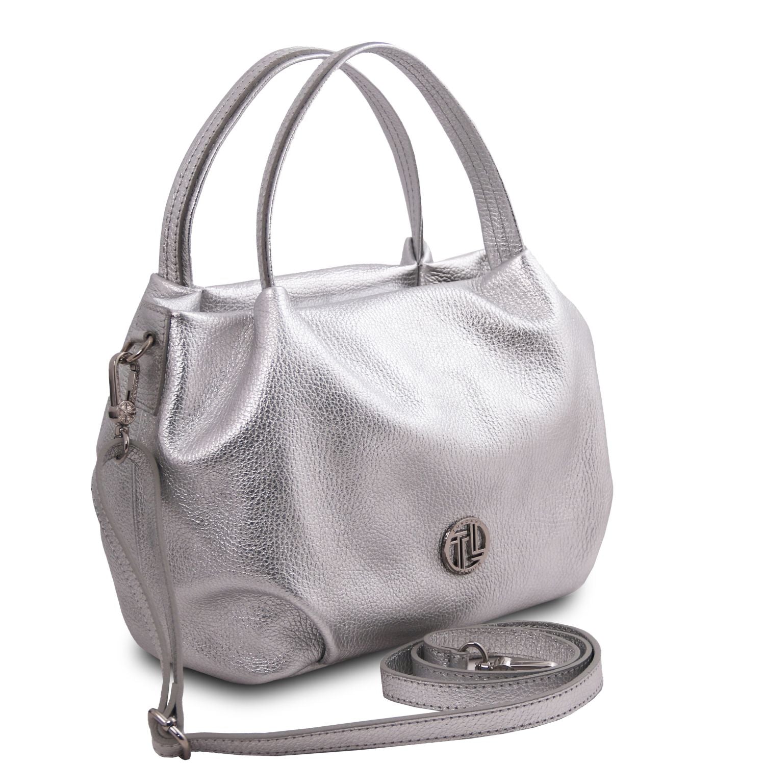 NORA Metallic Soft Leather Handbag Montipi