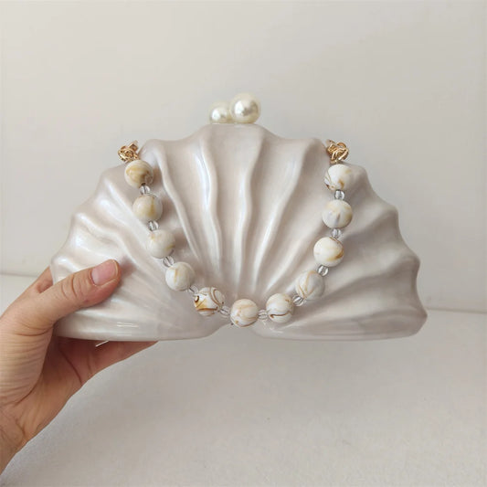 Nautilus Pearl Shell Clutch Bag