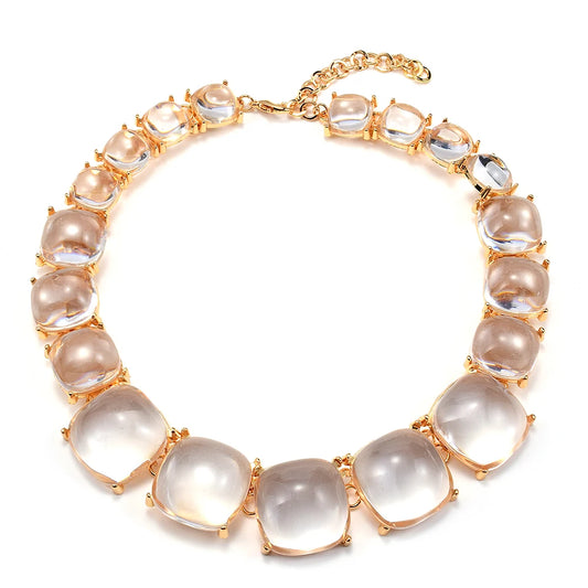 Radiant Glass Crystal Necklace Montipi